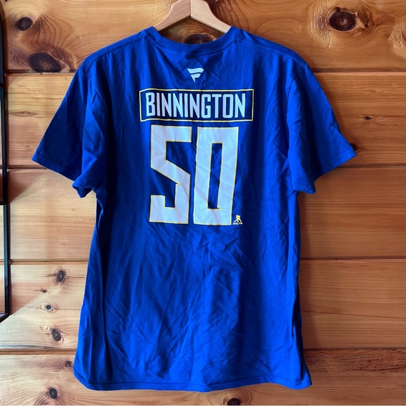 STL Blues Stanley cup 2019 shirt St.Louis Tshirt Binnington number 50 - Picture 4 of 4